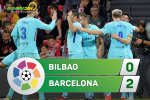Tổng hợp: Bilbao 0-2 Barca (Vòng 10 La Liga 2017/18)