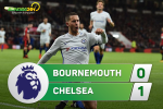 Tổng hợp: Bournemouth 0-1 Chelsea (Vòng 10 NHA 2017/18)