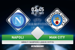 Giải mã trận đấu Napoli vs Man City 02h45 ngày 2/11 (Champions League 2017/18)