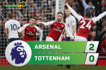 Tổng hợp: Arsenal 2-0 Tottenham (Vòng 12 Ngoại hạng Anh 2017/18)