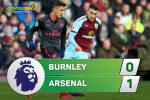 Tổng hợp: Burnley 0-1 Arsenal (Vòng 13 NHA 2017/18)