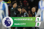 Tổng hợp: Huddersfield 1-2 Man City (Vòng 13 NHA 2017/18)