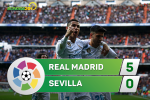 Tổng hợp: Real Madrid 5-0 Sevilla (Vòng 15 La Liga 2017/18)