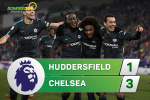 Tổng hợp: Huddersfield 1-3 Chelsea (Vòng 17 Premier League 2017/18)