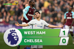 Tổng hợp: West Ham 1-0 Chelsea (Vòng 16 Premier League 2017/18)