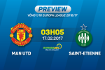 MU vs St-Etienne (3h05 ngày 17/2): Toan tính của Mourinho