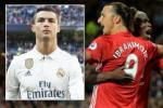 Ibrahimovic cân bằng thành tích của Cris Ronaldo tại M.U