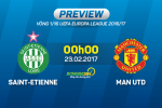 St.Etienne vs MU (0h00 ngày 23/2): Màn tổng duyệt của Mourinho