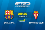 Giải mã trận đấu Barca vs Gijon 01h30 ngày 2/3 (La Liga 2016/17)