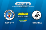 Giải mã trận đấu Man City vs Swansea 20h30 ngày 5/2 (Vòng 24 NHA 2016/17)