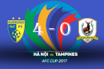 Tổng hợp: Hà Nội 4-0 Tampines (AFC Cup 2017)