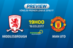 Middlesbrough vs MU (19h30 ngày 19/3): Mourinho trả thù thay bạn?