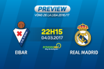 Eibar vs Real Madrid (22h15 ngày 4/3): Biết đâu bất ngờ