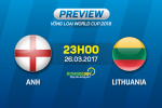 Anh vs Lithuania (23h00 ngày 26/3): Trong làn gió đổi thay