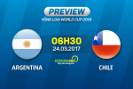 Argentina vs Chile (6h30 ngày 24/3): Cơ hội rửa hận