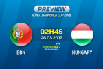 Bồ Đào Nha vs Hungary (2h45 ngày 26/3): Triệu hồi nhà vô địch