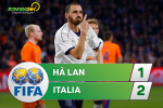 Tổng hợp: Hà Lan 1-2 Italia (Giao hữu quốc tế)