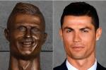 Ronaldo choáng váng trước bức tượng tạc mình xấu xí