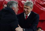 Ancelotti an ủi Wenger sau khi hạ nhục Arsenal