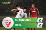 Tổng hợp: Quảng Ninh 2-2 HAGL (Vòng 13 V-League 2017)