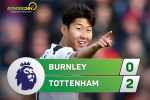 Tổng hợp: Burnley 0-2 Tottenham (Vòng 30 NHA 2016/17)