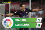 Tổng hợp: Granada 1-4 Barca (Vòng 29 La Liga 2016/17)