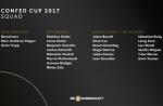 ĐKVĐ Thế giới công bố đội hình dự Confed Cup 2017