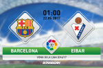 Giải mã trận đấu Barca vs Eibar 01h00 ngày 22/5 (La Liga 2016/17)