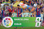 Tổng hợp: Barca 4-2 Eibar (Vòng 38 La Liga 2016/17)