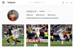 Cristiano Ronaldo chạm mốc 100 triệu người theo dõi trên Instagram