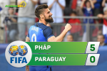 Pháp 5-0 Paraguay: Show diễn của Giroud