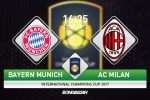 Nhận định Bayern Munich vs AC Milan 16h35 ngày 22/7 (ICC 2017)
