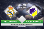 Real Madrid vs APOEL Nicosia (1h45 ngày 14/9): Nhà vua trở lại