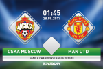 Giải mã trận đấu CSKA Moscow vs MU 01h45 ngày 28/8 (Champions League 2017/18)