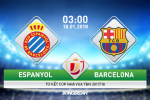 Espanyol vs Barcelona (3h ngày 18/1): Thêm một trận derby chênh lệch?