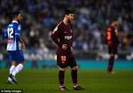 Espanyol 1-0 Barca: Messi sút hỏng penalty, Blaugrana chấm dứt mạch bất bại từ đầu mùa