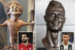 Sau Ronaldo, đến lượt Salah được dựng tượng "xấu như giời cấu"