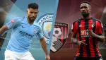 Kết quả Man City vs Bournemouth trận đấu vòng 14 Premier League 2018/19