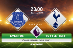 Nhận định Everton vs Tottenham (23h00 ngày 23/12): Đại tiệc tấn công