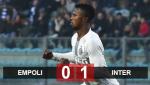 Empoli 0-1 Inter Milan: Thắng lợi nhọc nhằn