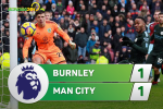 Chấm điểm Burnley 1-1 Man City: Danilo không thể hóa người hùng
