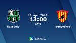Nhận định Sassuolo vs Benevento 20h00 ngày 15/4 (Serie A 2017/18)