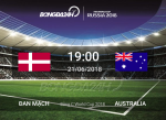 Nhận định Đan Mạch vs Australia (19h ngày 21/6): Vé đi tiếp cho “Lính chì”?