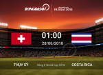 Thụy Sỹ 2-2 Costa Rica (KT): La Nati lê bước vào vòng 1/8 với tổn thất nặng nề