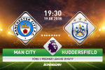 Man City 6-1 Huddersfield (KT): Sát thủ Aguero lập hattrick, Man xanh đánh tennis trên Etihad