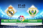 Nhận định Real Madrid vs Leganes (1h45 ngày 2/9): Mồi ngon cho "kền kền"?