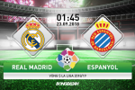 Nhận định Real vs Espanyol (1h45 ngày 23/9): Thắng kiểu Lopetegui