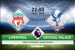 Nhận định Liverpool vs Crystal Palace (22h00 ngày 19/1): Gia tăng sức ép