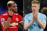 "Pogba còn lâu mới đạt đến đẳng cấp của De Bruyne"