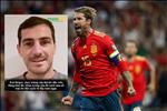 VIDEO: Bị Sergio Ramos vượt qua số trận khoác áo Tây Ban Nha, Casillas nói gì?